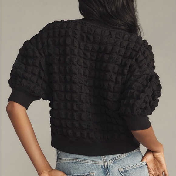 Anthropologie Maeve Puff-Sleeve Bubble Top EUC - Picture 3 of 9